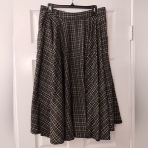 Voodoo Vixen Gray Plaid Skirt
